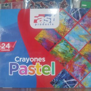 Crayon pastel graso 24 colores fast