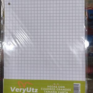 25 hojas cuadro CARTA
