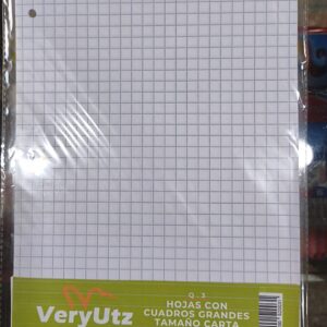 25 hojas cuadro CARTA