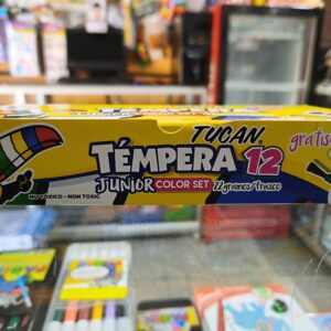 Tempera 12 colores mini TUCAN