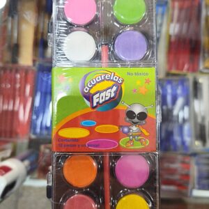 Acuarela Fast 12 colores (f-216)