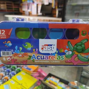 Acuarela fast 12 colores AC-H2