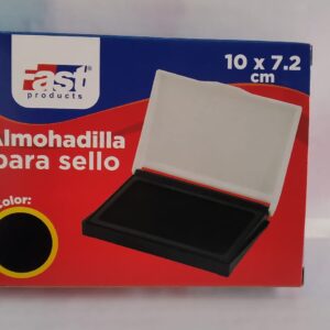 Almohadilla para sello color negro 10x7.2cm