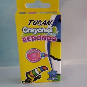 Crayones de cera redondo 12 colores