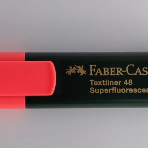Resaltador convencional rojo Faber castell