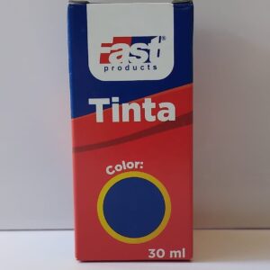 Tinta para almohadilla azul gotero 30ml Fast