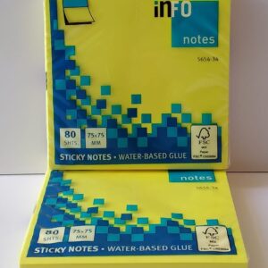 Notas adhesivas amarilla 3*3 pulg No. 5654-34 Info Notes