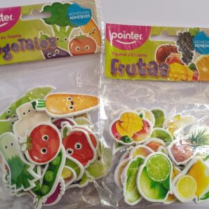 Figuras de foamy adhesivas frutas y vegetales ANC-23202 Pointer