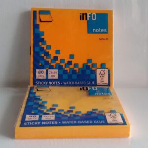 Notas adhesivas naranja 3*3 pulg No. 5654-35 Info Notes