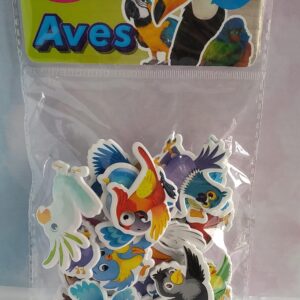 Figuras foamy adhesivas aves