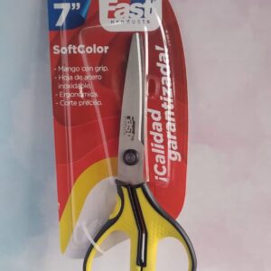 Tijera Softcolor "7 fast Amarillo