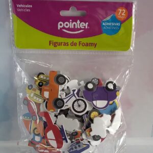 Figuras de foamy adhesivas vehiculos bicicletas