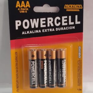 Bateria en carton AAA 4 pack powercell