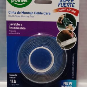 Cinta de montaje doble cara transparente 19 mm x 1.5 m No. NMT-1915 Pointer