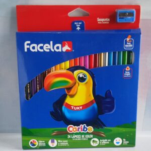 Crayon 24 colores Facela