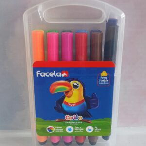 Estuche marcador 12 colores Facela
