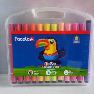 Marcador Jumbo 24 colores Facela