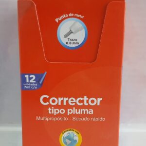 Corrector pluma 7ml caja 12u Fast