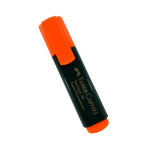 Resaltador convencional anaranjado Faber castell