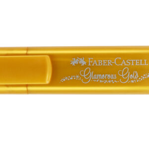 Resaltador dorado metalico Faber castell