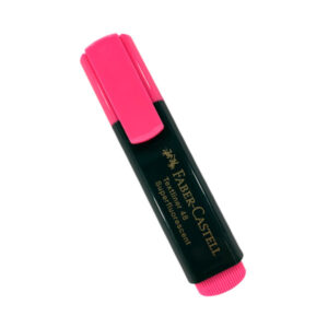 Resaltador convencional rosado Faber castell