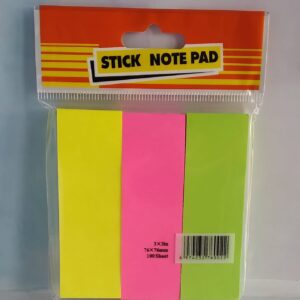 Stick note pad procortada