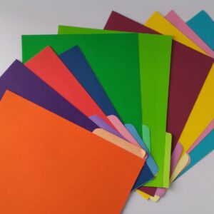 Folder carta colores - gancho metalico gratis