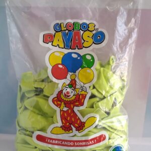 Globos Payaso verde limon