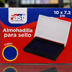 Almohadilla para sello azul 10x7.2 cm Fast