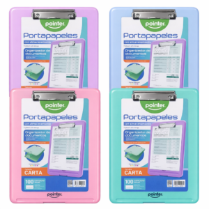 Portapapeles con almacenamiento carta Pointer
