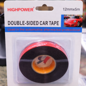 Tape doble cara para carro Highpower 12mmX5 m