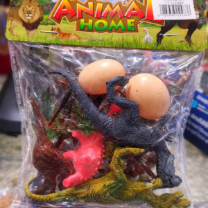 Dinosaurio pequeño con palmera
