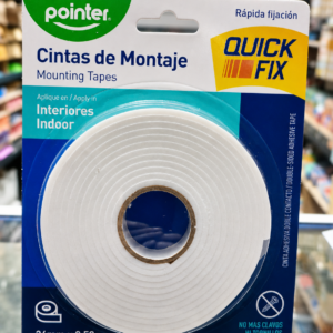 Cinta doble cara 24 mm x 2.53 m No. MT-2024 Pointer