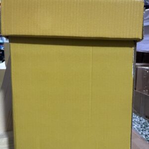Caja cubo dorado grande