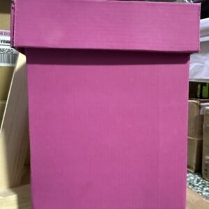 Caja cubo fucsia pequeño