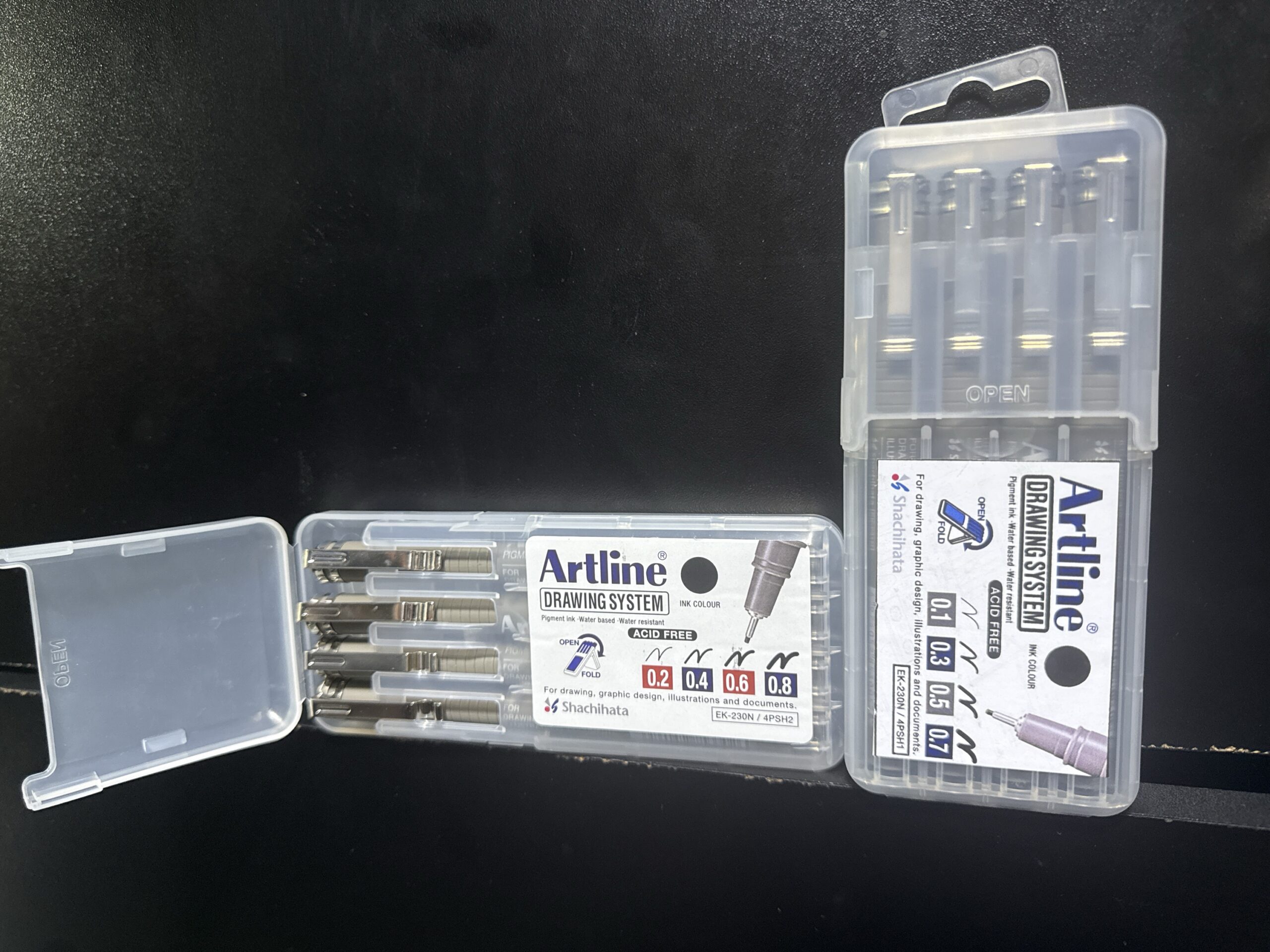 Juego de Rapidografo Artline 0.2, 0.4, 0.6, 0.8 y/o 0.1, 0.3, 0.5, 0.7