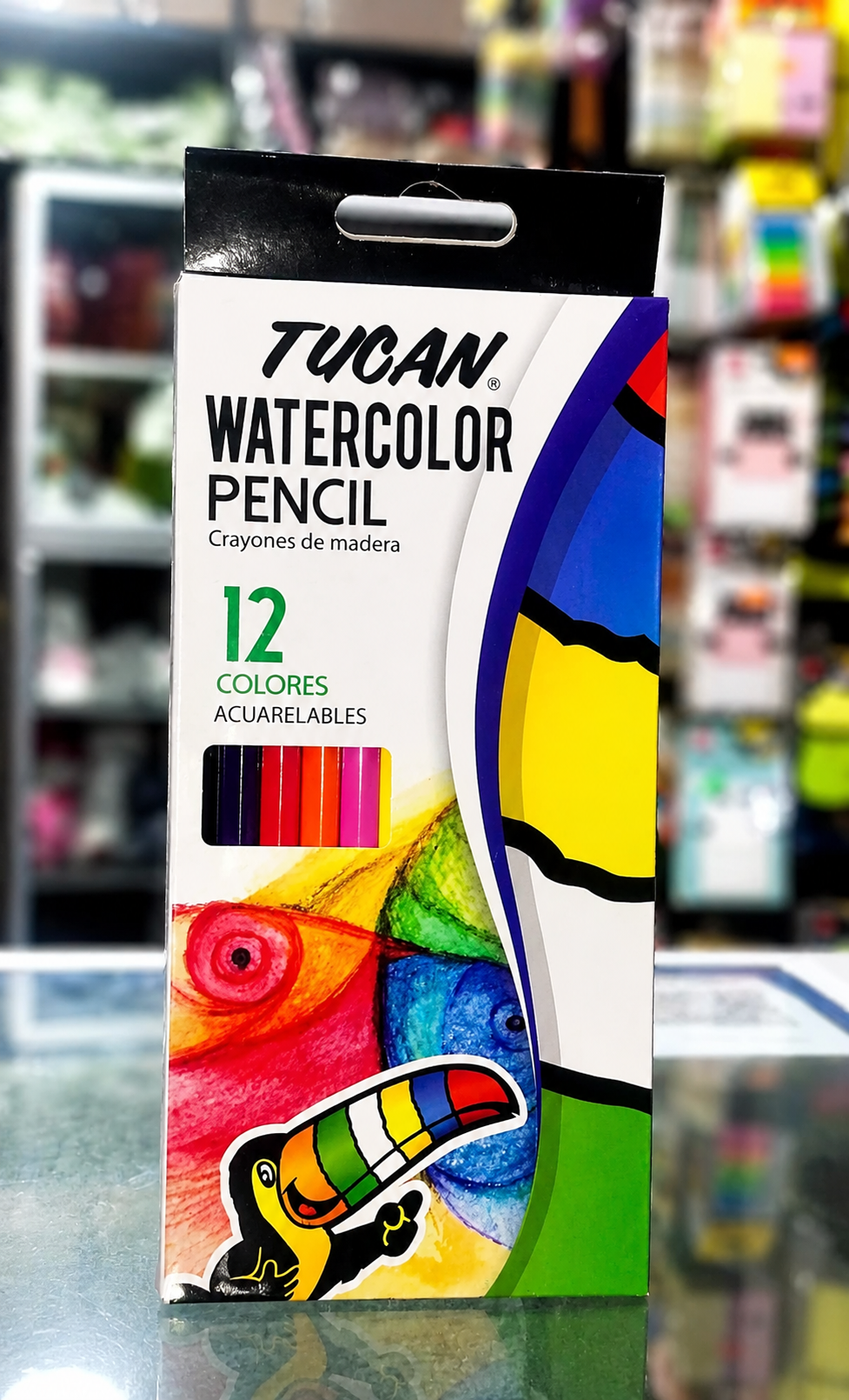 Crayon de Madera Acuarelable 12 colores Tucan