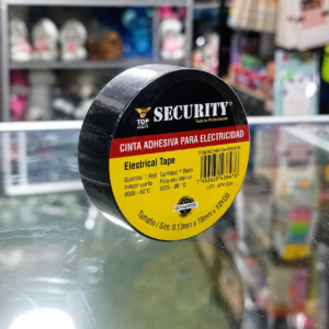 Cinta aislar negra Security X unidad  0.13X18 mm x10 yds
