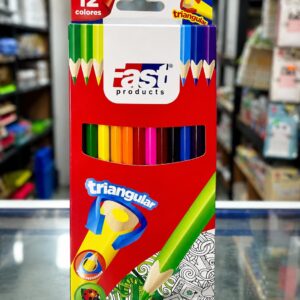 crayon madera 12 colores largo fast