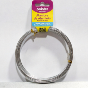 Alambre de aluminio PLATEADO 8 mts ANC-1801
