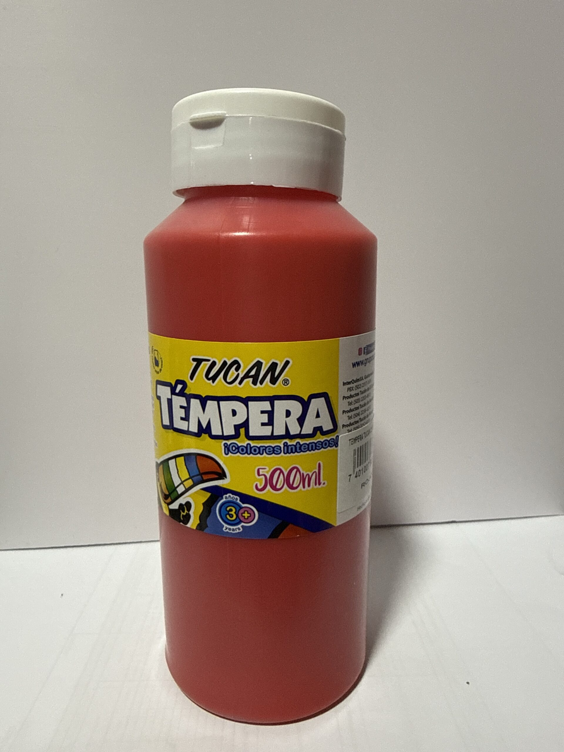 Tempera Tucan rojo 500ml