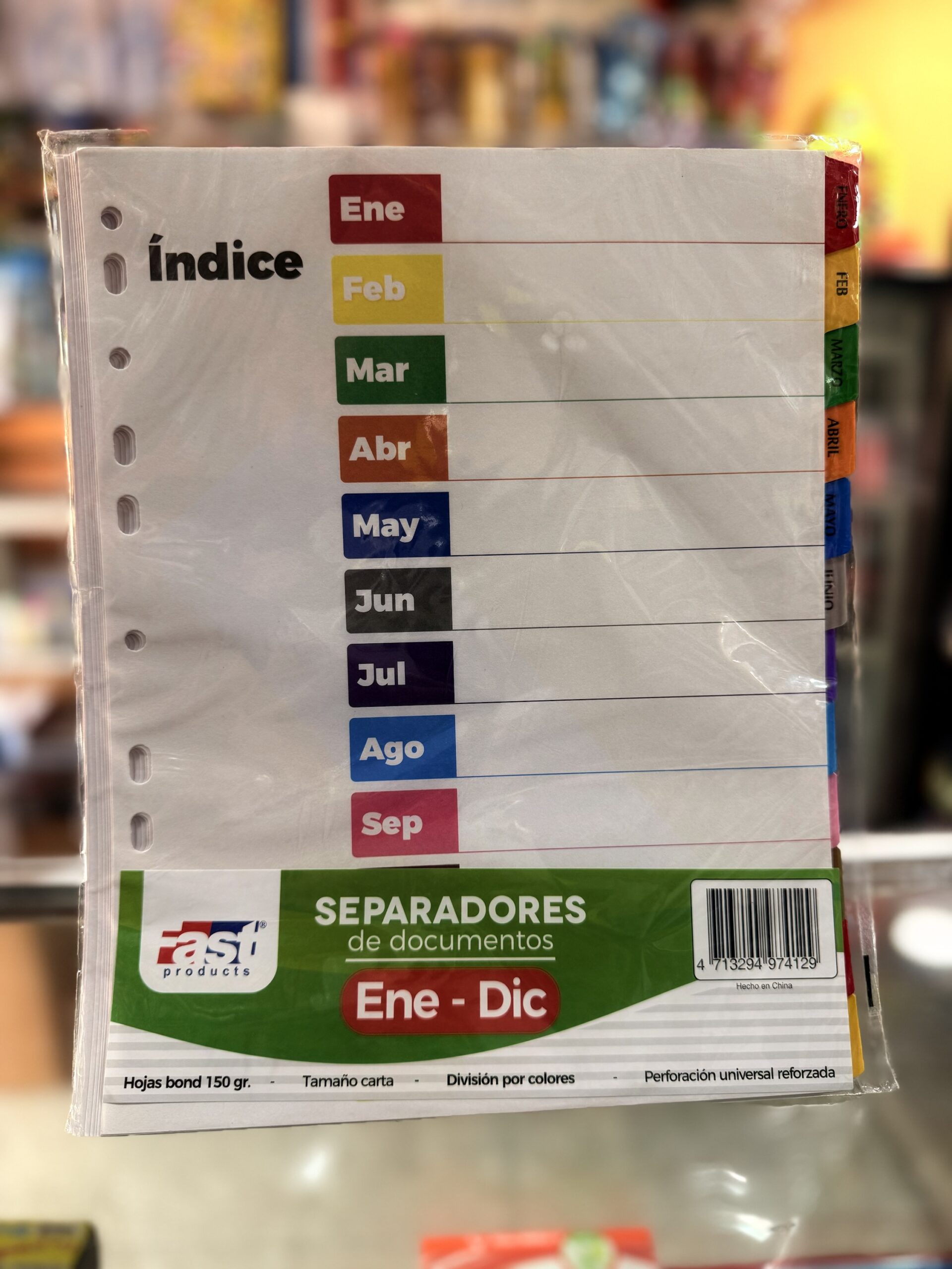 Separadores de documenots ENE-DIC carta Fast