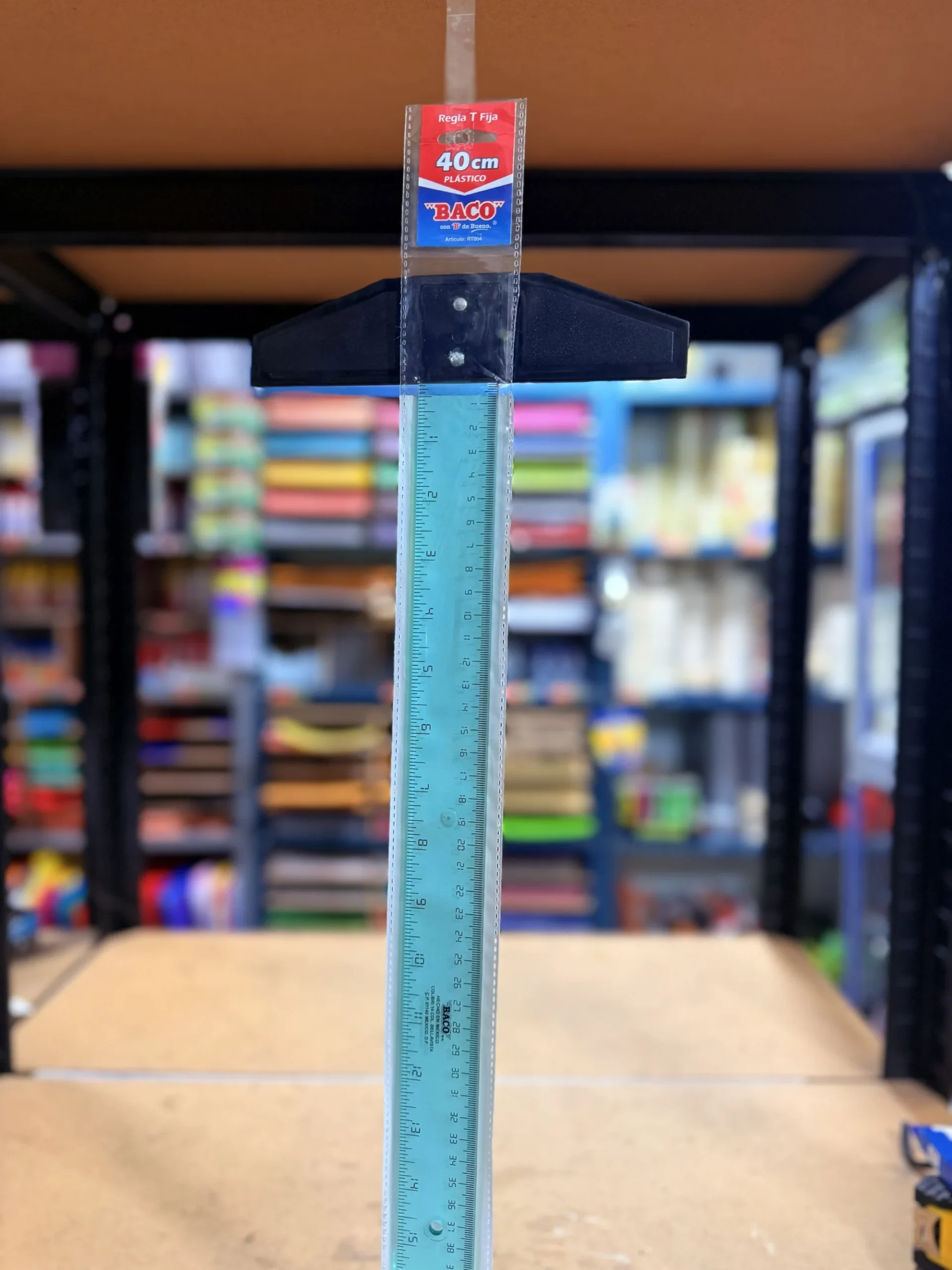 Regla T 40cm plastica baco