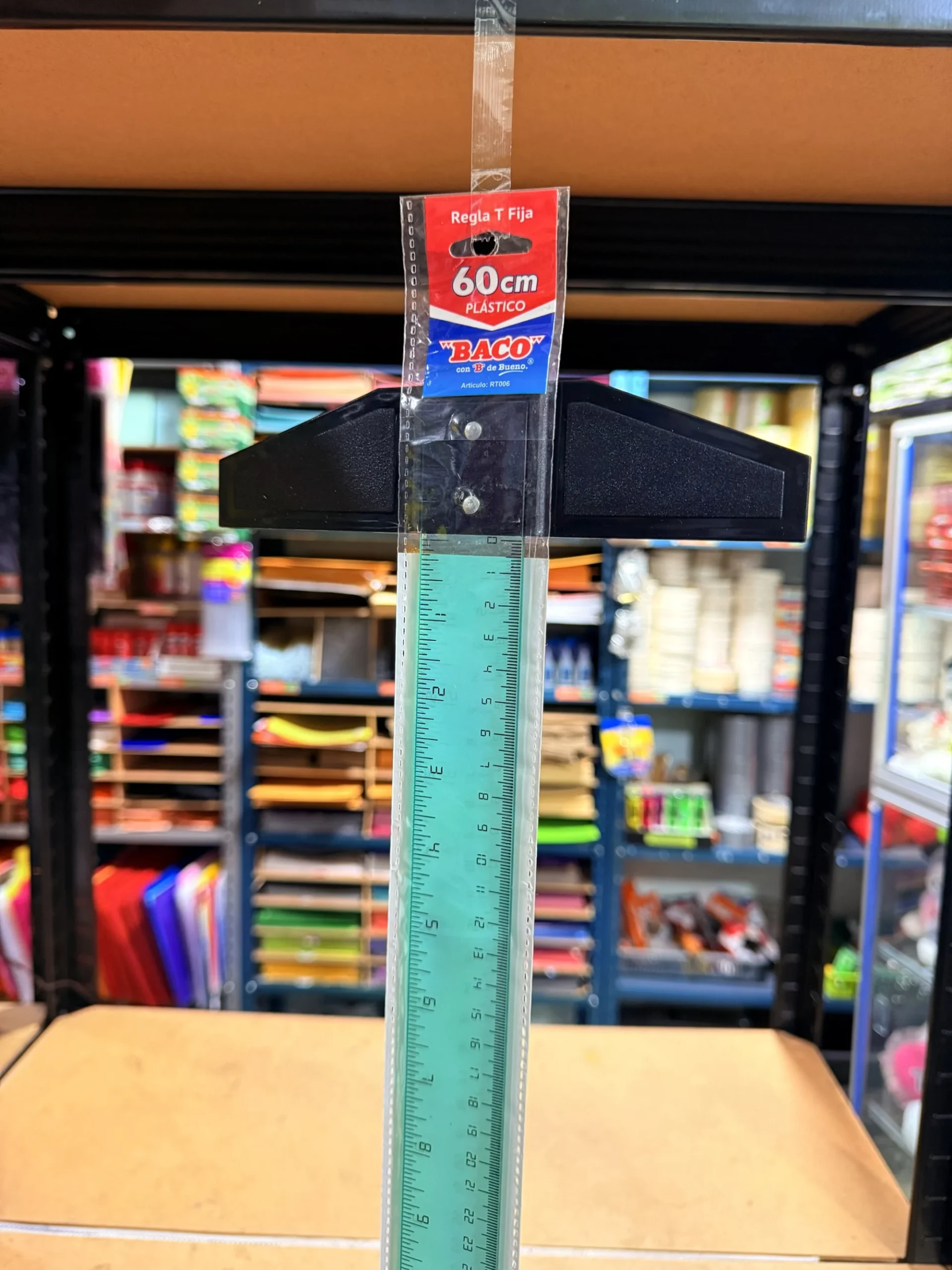 Regla T 60cm plastica baco