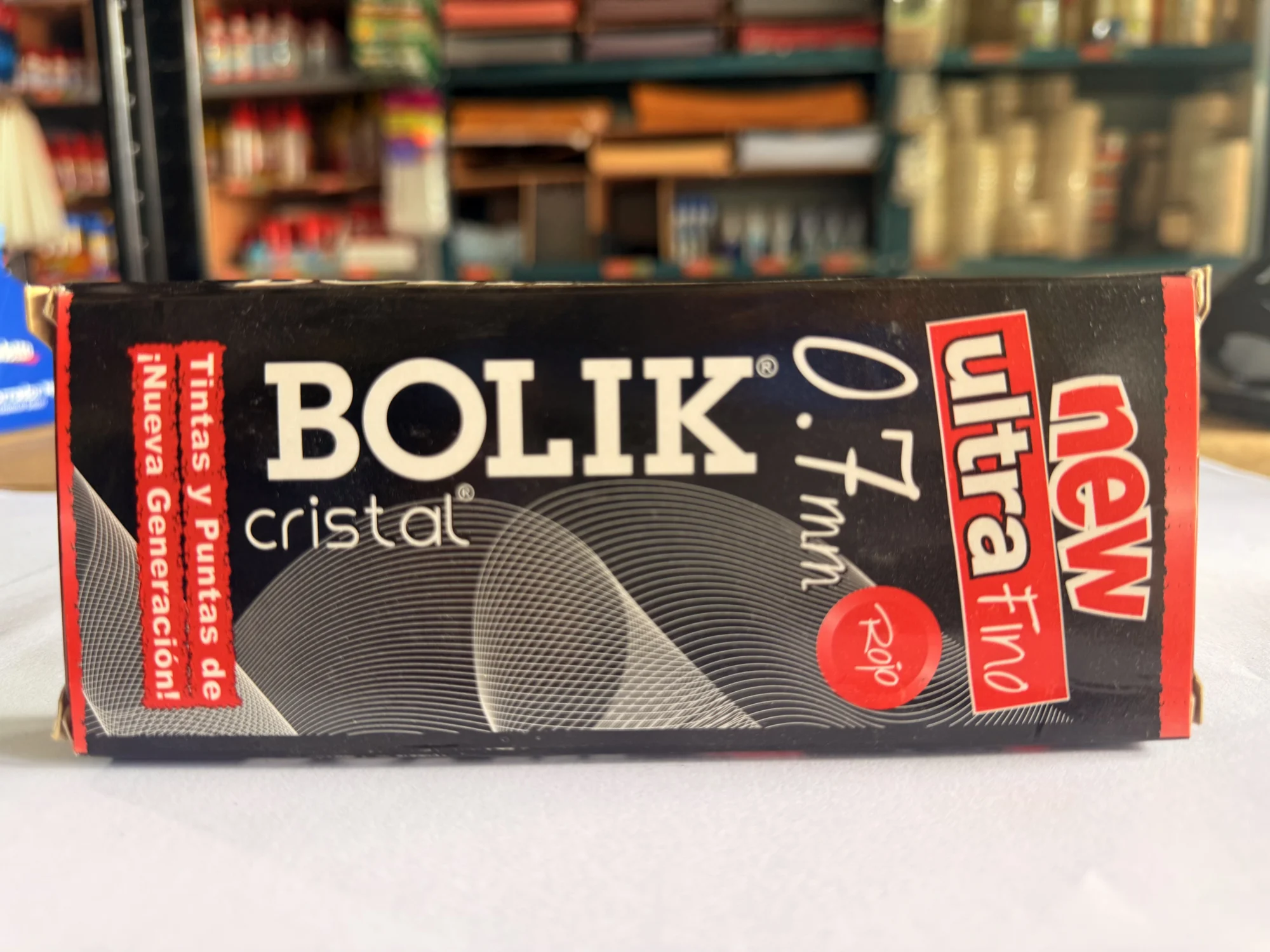 Lapicero Bolik ultra fino 0.7 rojo