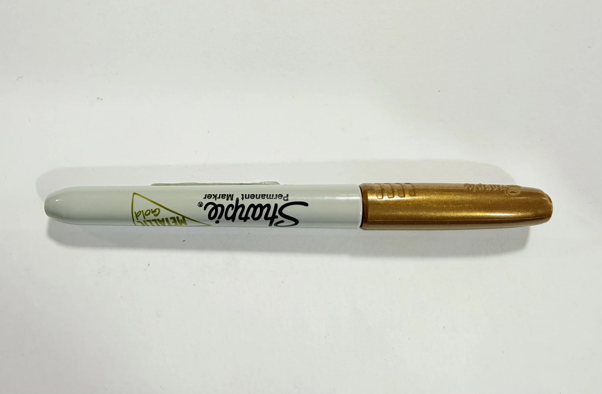 Marcador sharpie metalico dorado