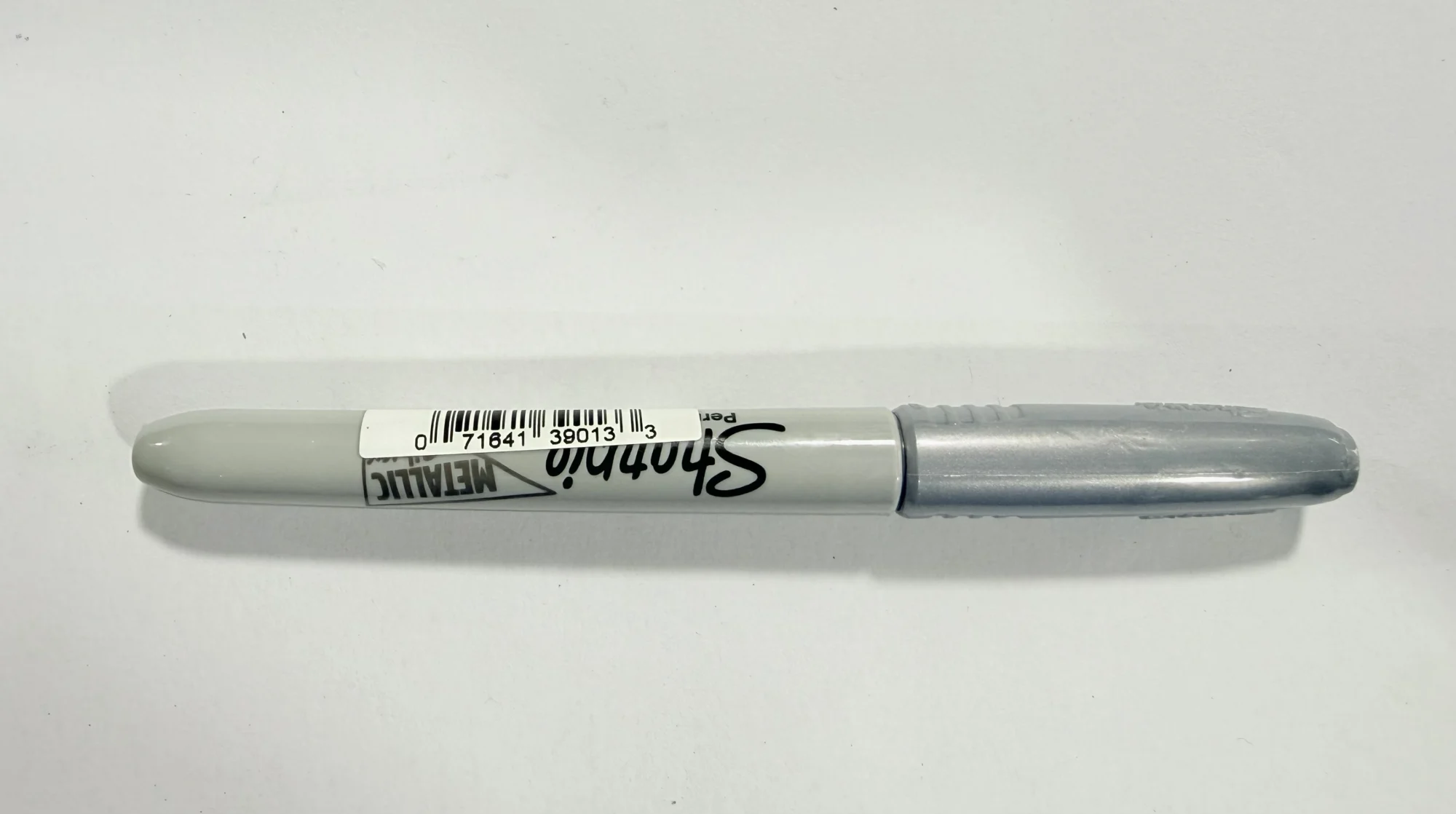 Marcador sharpie metalico plateado