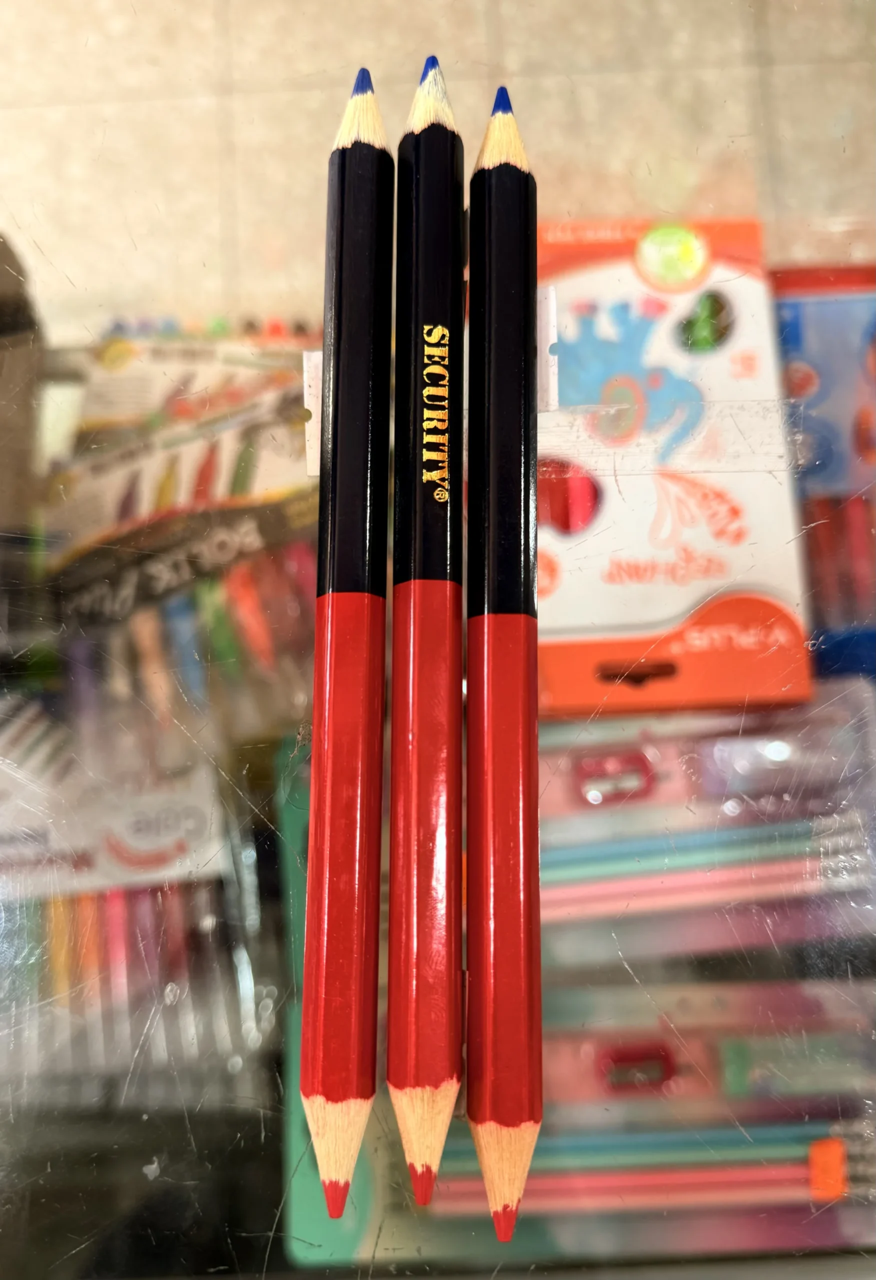 Lapiz para carpintero 2 colores security
