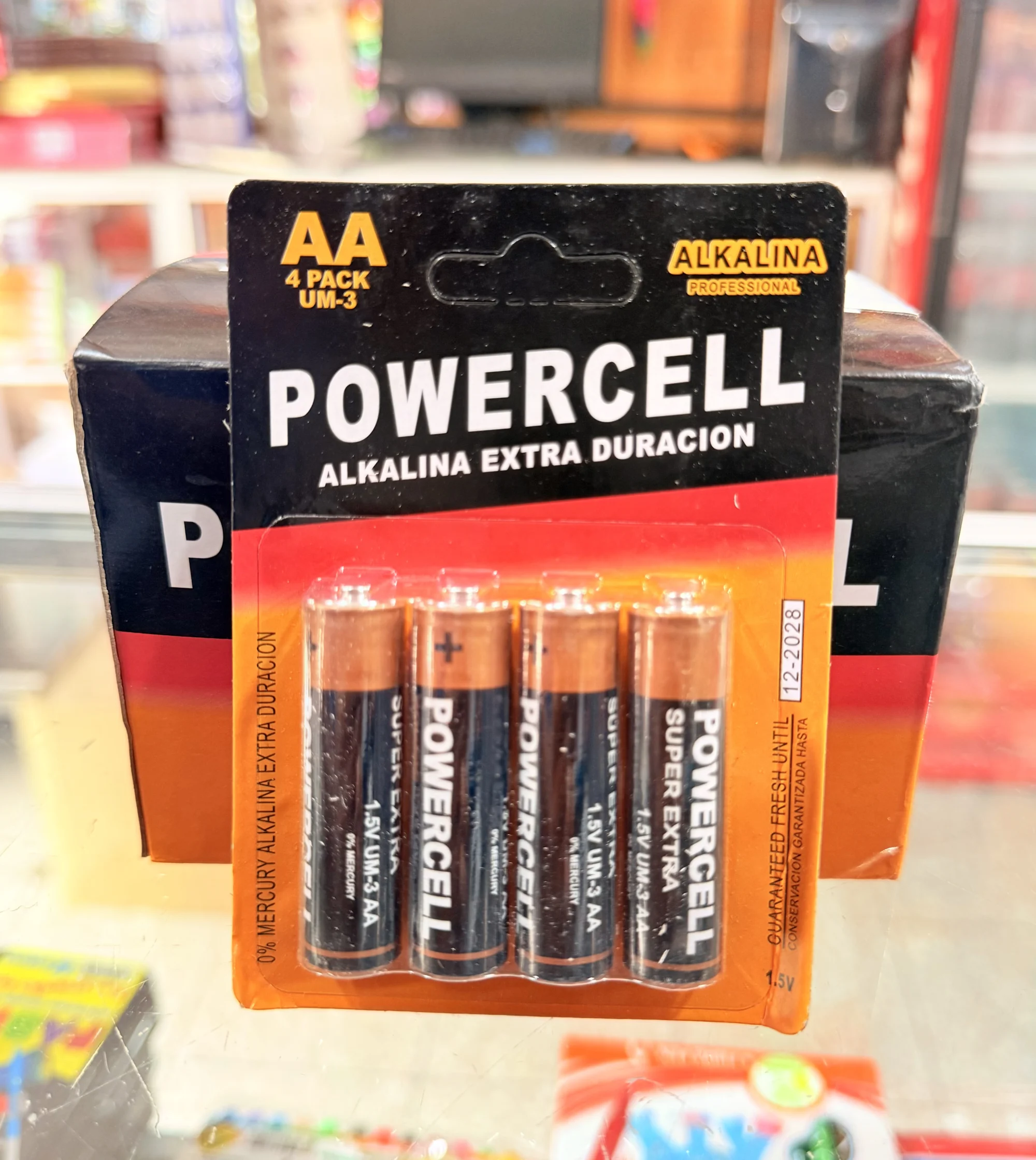 Bateria en carton aa  4 pack powercell