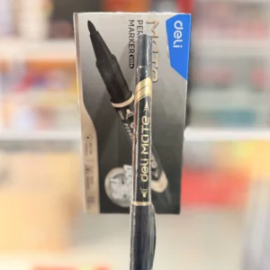 Marcador permanente doble punta 1.0 mm-0.5mm negro Deli Mate